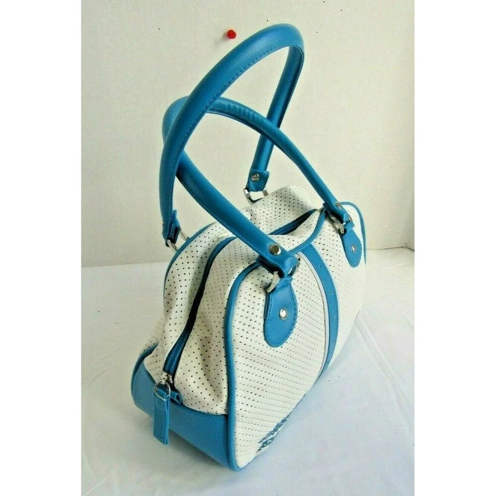 Carolina Panthers Satchel NFL Blue White Bowler Bag Purse Hand Bag